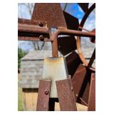 Weathered Metal Windmill/Weather Vane