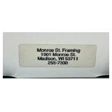 Vintage Monona Terrace Framed Poster Frank Lloyd Wright Design