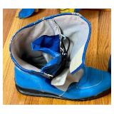 Vintage Bates Leather Racing Suit and Prexport Racing Boots