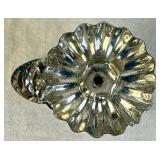 Antique Western Germany Metal Christmas Tree Pinecone Clip On Candle Holders