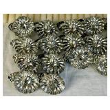 Antique Western Germany Metal Christmas Tree Pinecone Clip On Candle Holders