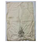 Vintage Linen Collection and Floral Crewel Embroidery Framed Artwork