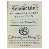 Collection of 4 Robert Louis Stevenson Books 1916 and 1947 Treasure Island