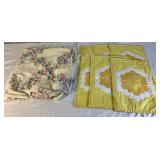 Handmade Quilt Top and Placemats