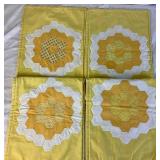 Handmade Quilt Top and Placemats