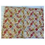 Handmade Quilt Top and Placemats