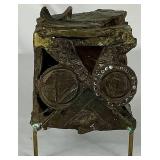 Bronze Eckel Style Abstract Cube