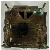 Bronze Eckel Style Abstract Cube