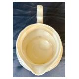 Vintage Off White Embossed Footed Creamer and Vintage Creamer with Daisy