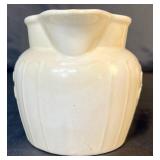 Vintage Off White Embossed Footed Creamer and Vintage Creamer with Daisy