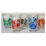 Kraft Swanky Swigs Juice Glasses by Hazel Atlas