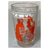 Kraft Swanky Swigs Juice Glasses by Hazel Atlas