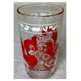 Kraft Swanky Swigs Juice Glasses by Hazel Atlas