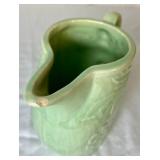 Vintage McCoy Ceramic Pitcher and Bamboo Pottery Planter