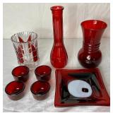 Ruby Red Glass Collection