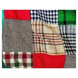 Vintage Handmade Patchwork Quilt 62" x 90"