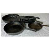 Cast Iron Collection - Boot Jack Beetle and pans