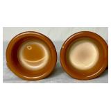 Vintage Greentown Chocolate Glass/Caramel Slag Glass Mug and Smaller Steins