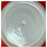 Set of 4 Vintage Pyrex Bowls and Round Casserole Dish with Lid