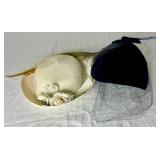 Vintage Linen and Velvet Hats