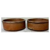 Long Handled Pottery Teapot and Matching Bowls