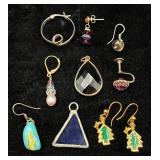 Collection of Earrings and Pins