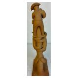 Mestre Manuel Vitalino Terracotta Sculpture Hunter with Bears