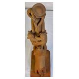 Mestre Manuel Vitalino Terracotta Sculpture Hunter with Bears