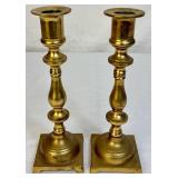 Brass Collection - Candlestick Holders, Snuffer, Oil Lamp and Pot Ashtray