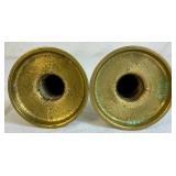 Brass Collection - Candlestick Holders, Snuffer, Oil Lamp and Pot Ashtray