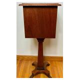 Vintage Sewing Pedestal Cabinet