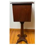 Vintage Sewing Pedestal Cabinet