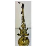 Brass Collection - Candlestick Holders, Snuffer, Oil Lamp and Pot Ashtray