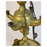 Brass Collection - Candlestick Holders, Snuffer, Oil Lamp and Pot Ashtray