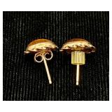 Collection of 10K Gold Pieces - Earrings, ring and pin