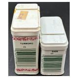 Vintage Schilling and Durkee Spice Tins