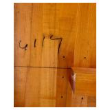 Solid Maple Butcher Block Kitchen Table and 6 MCM Italian Loewenstein Chairs