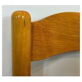 Solid Maple Butcher Block Kitchen Table and 6 MCM Italian Loewenstein Chairs