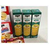 Crackers, Marshmallows, Brownie Mix