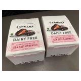 Sanders Dairy Free Dark Chocolate Sea Salt Caramels (2 Sets of 8 Packs)