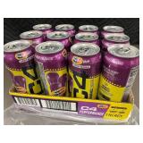 TX 9 - Pack of 12 C4 Zero Sugar Grape Energy Drinks