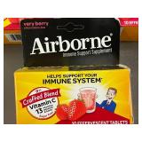 Set of 3 Airborne Very Berry Immune Support Supplements with Vitamin C