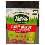 Black Forest Juicy Burst Mixed Fruit Snacks - Box of 40 Pouches