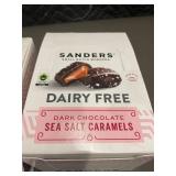 Sanders Dairy Free Dark Chocolate Sea Salt Caramels (2 Sets of 8 Packs)