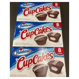 Hostess Frosted Chocolate CupCakes 8-Pack - 3 Boxes