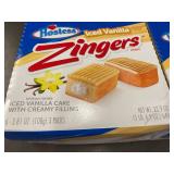 Hostess Iced Vanilla Zingers Snack Cakes - 2 boxes of 6 Count each