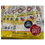 Pack of 5 SkinnyPop Popcorn Bags - Each with 10 bags White Cheddar Flavor