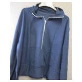2 each Ladies 2XL Navy Half Zip Jac...