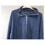 2 each Ladies 2XL Navy Half Zip Jac...