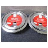 2- 6&8 inch Chrome Drip Bowl Sets...